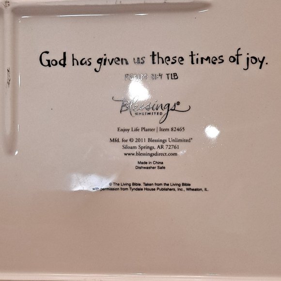 ENJOY LIFE SERVING PLATTER - Picture 5 of 5